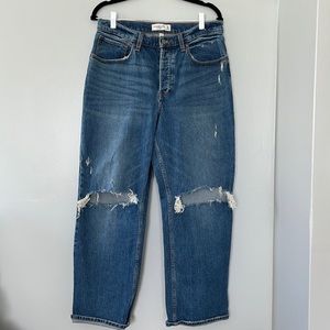 Abercrombie, The ‘90’s Baggy Low Rise Jeans, Curve Love, Size 30 short
